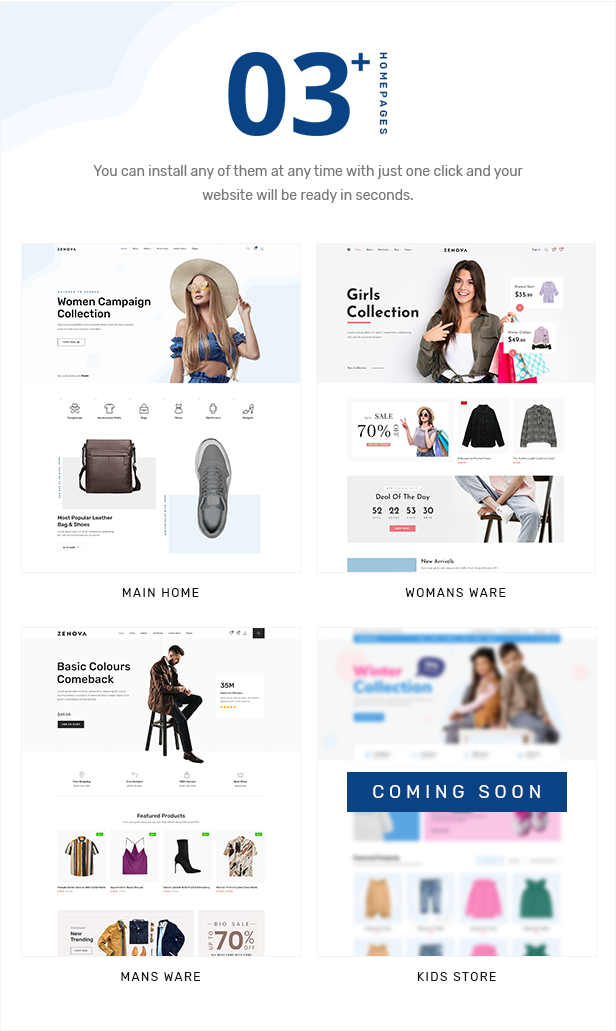 Fashion E-Commerce WordPress Theme