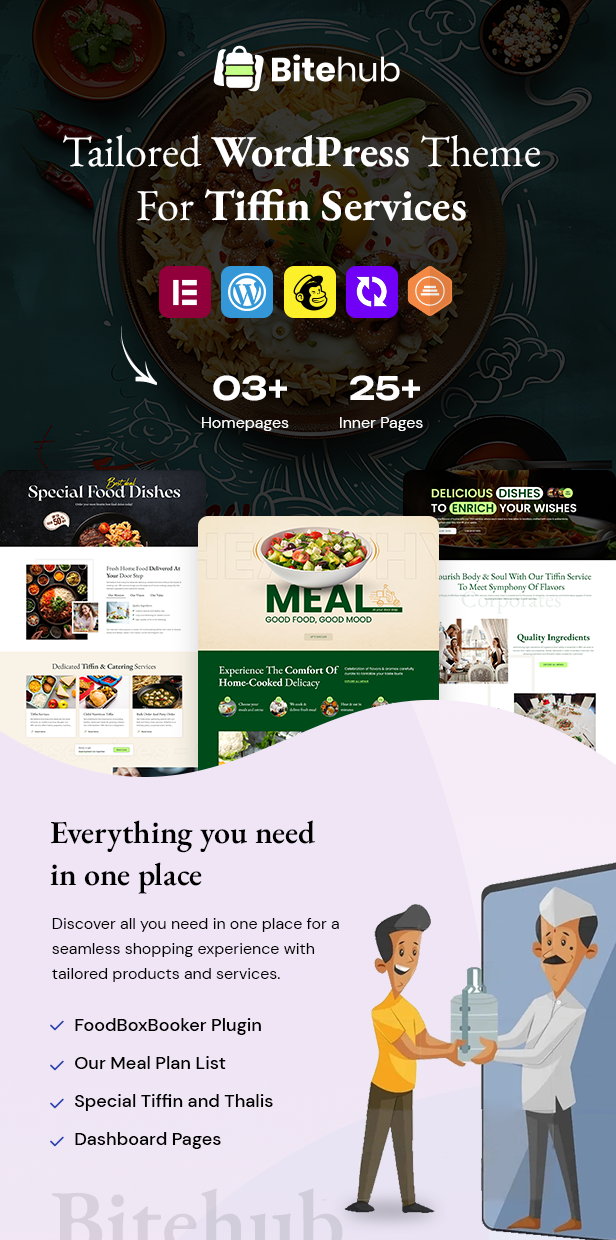 Tiffin & Food Delivery WordPress Theme