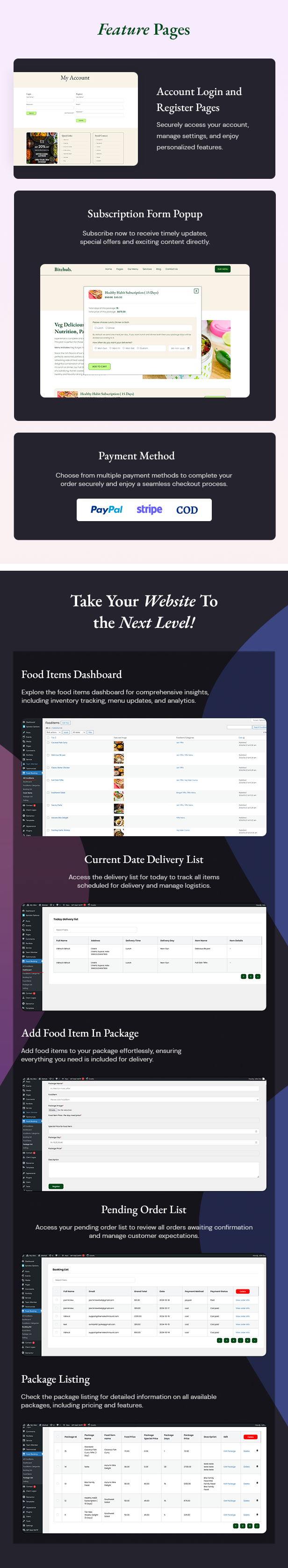 Tiffin & Food Delivery WordPress Theme