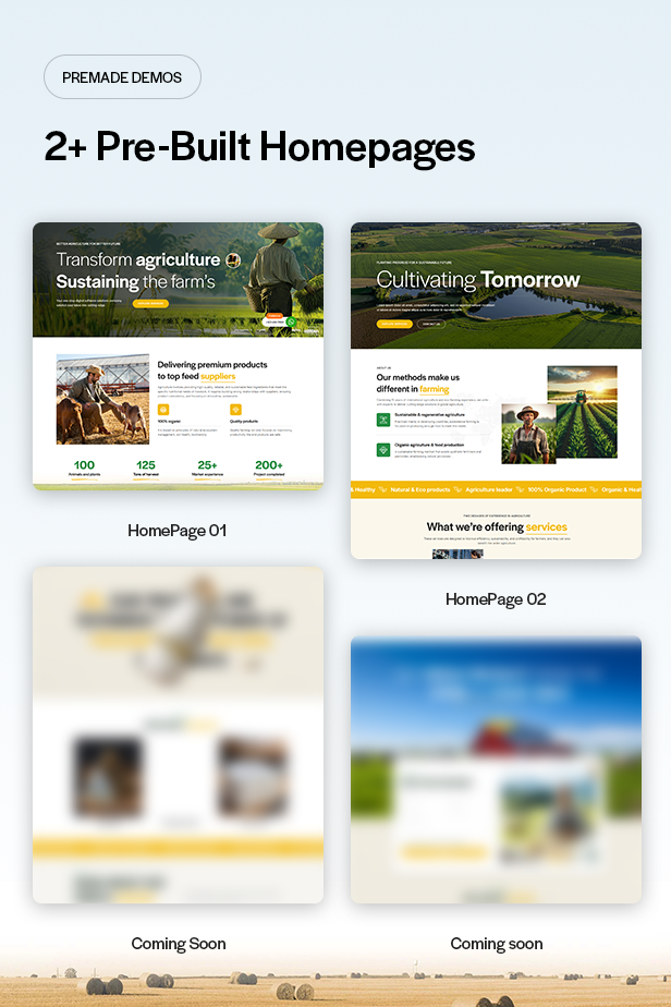 Agriculture & Dairy Farm WordPress Theme