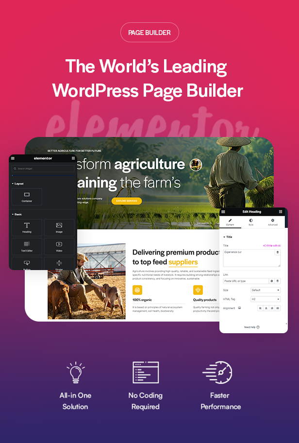 Agriculture & Dairy Farm WordPress Theme