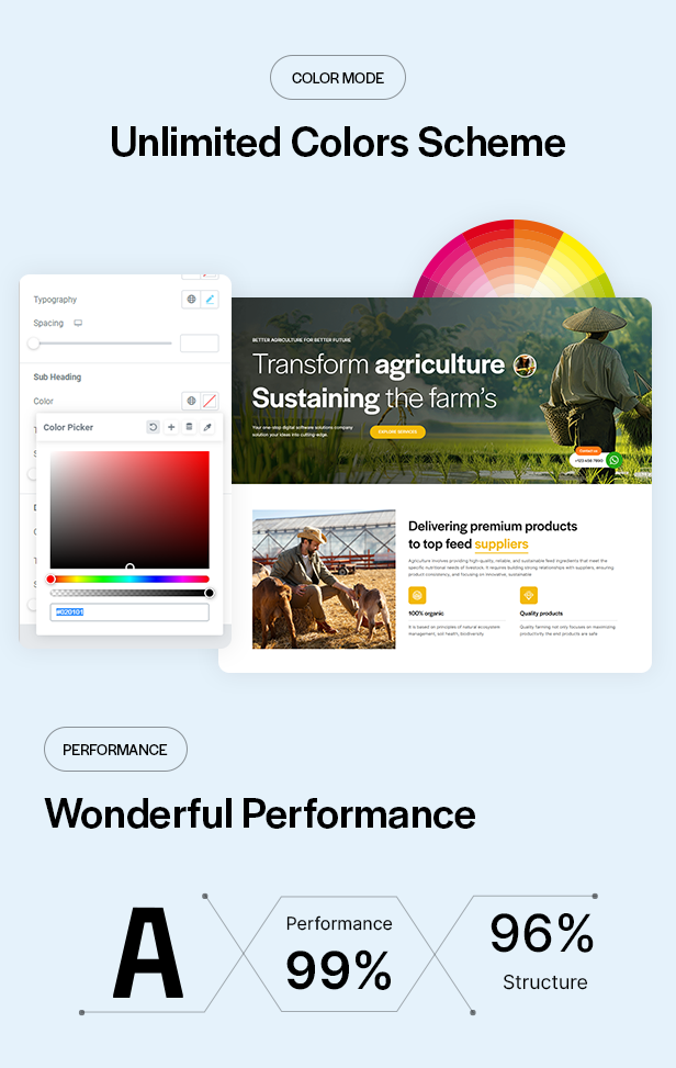 Agriculture & Dairy Farm WordPress Theme