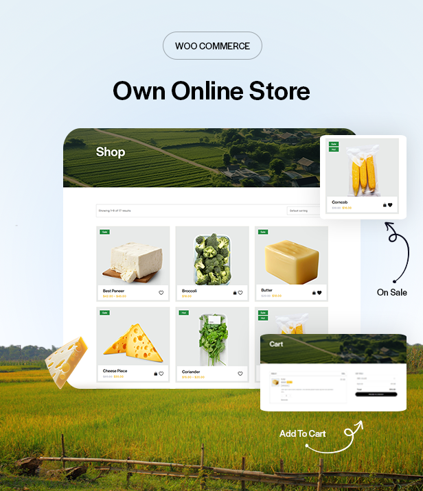 Agriculture & Dairy Farm WordPress Theme