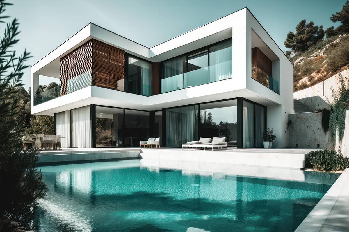 Rolling hills estate