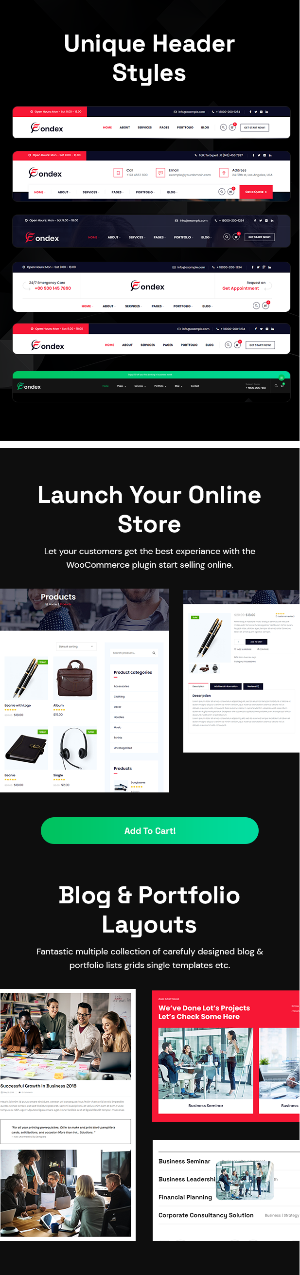 Fondex HTML5 Template