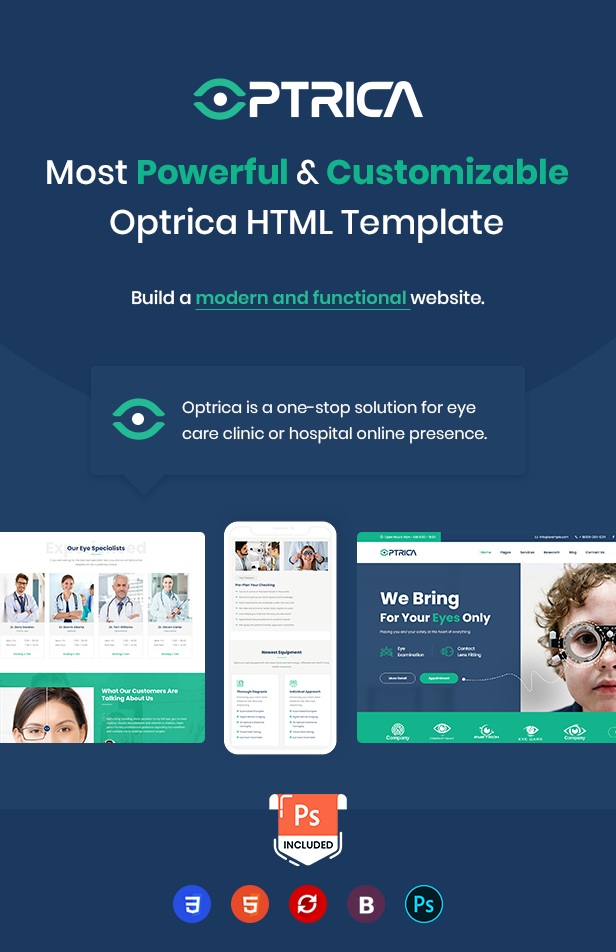 Optometrist & Eye Care HTML Template