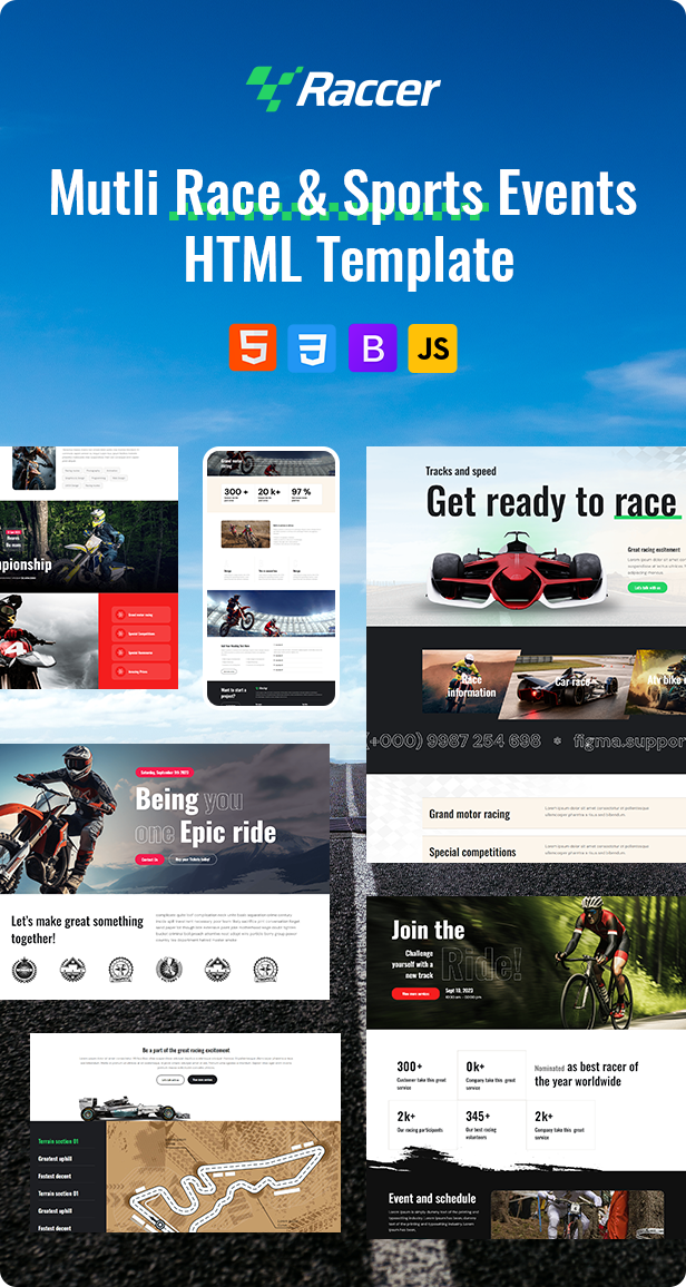Race & Sports Events HTML Template
