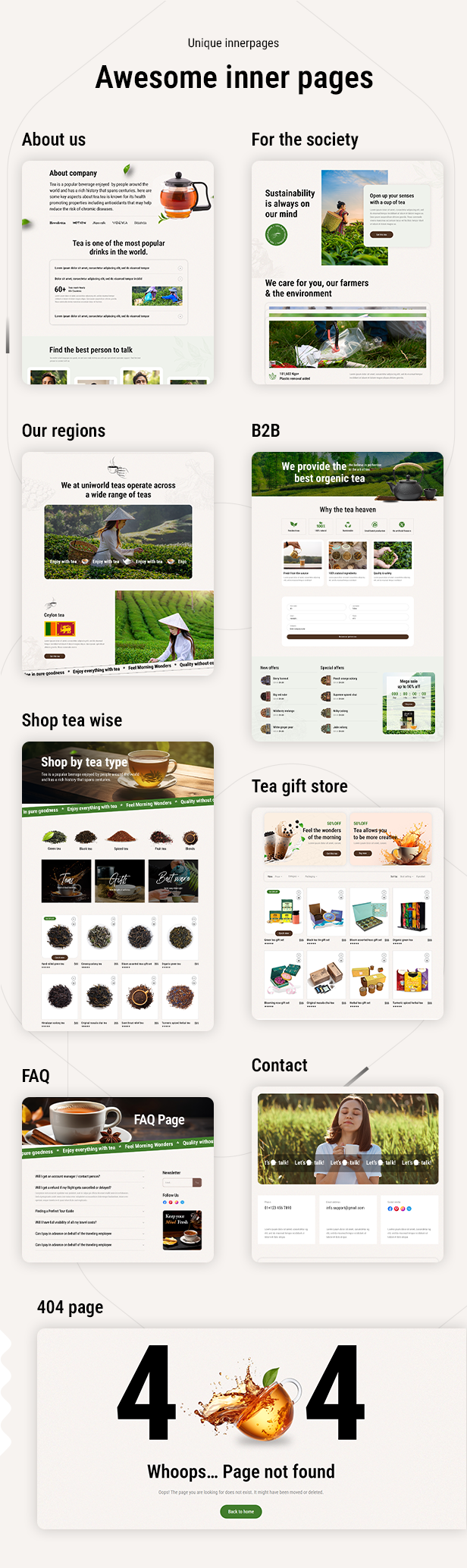 Tea Production Company & Organic Store WordPress Theme