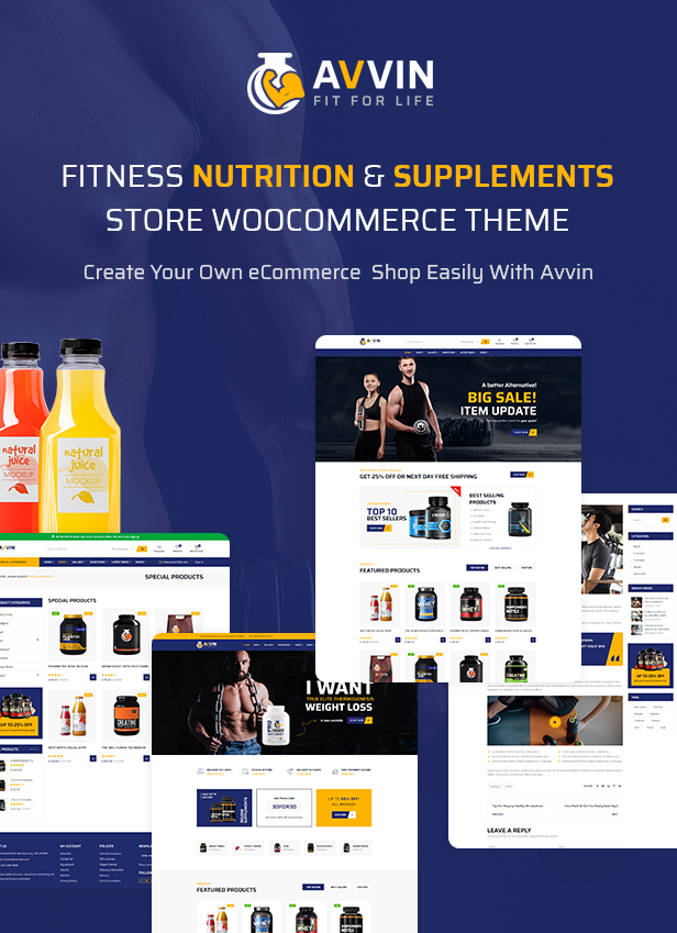 Supplement Store WooCommerce Theme