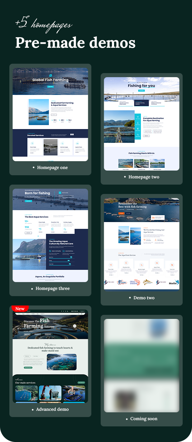 AquaFarm & Fishery Services WordPress Theme
