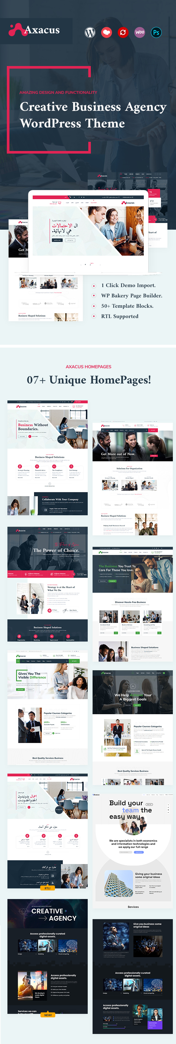 Axacus Business Agency WordPress Theme