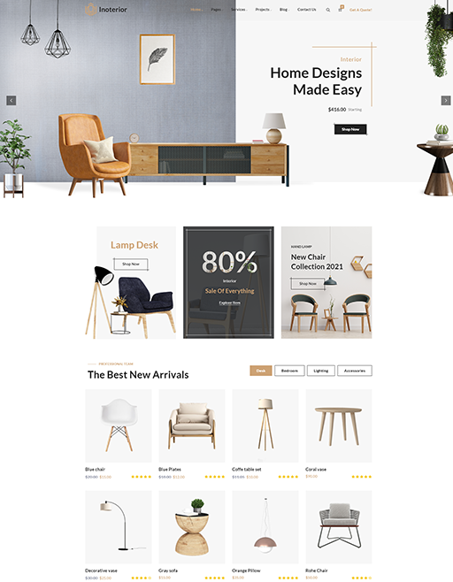 Inoterior – Architecture & Interior Design Wordpress Theme