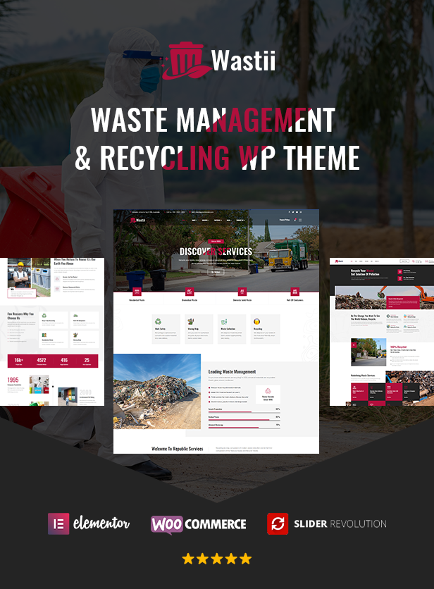 Wastii - Waste Management & Recycling WordPress Theme