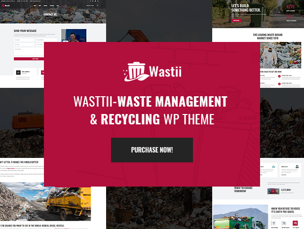Wastii - Waste Management & Recycling WordPress Theme