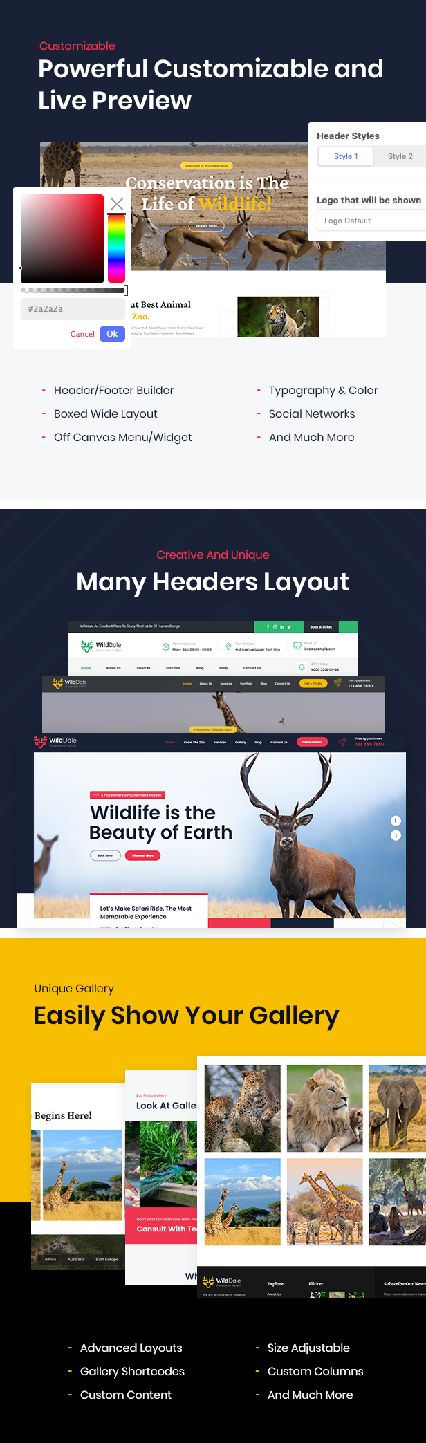 WildDale - Jungle Safari WordPress Theme