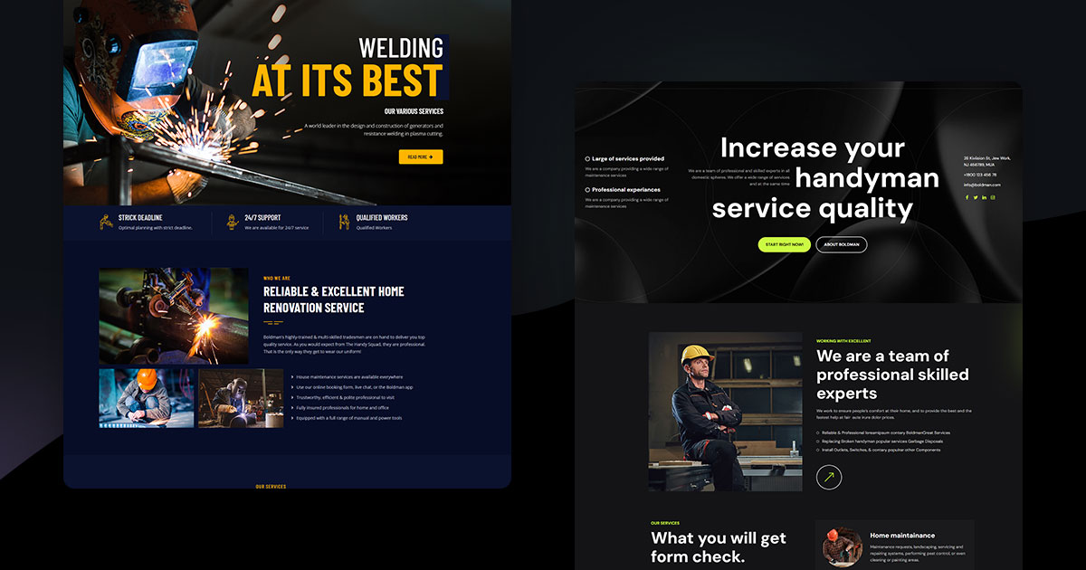 Best 8 Carpentry WordPress Theme