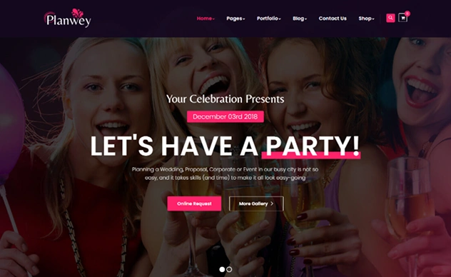 Planwey- Event Planner & Celebrations Management HTML Template