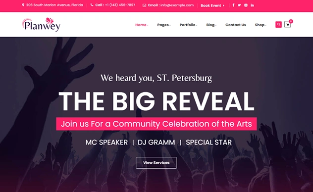 Planwey- Event Planner & Celebrations Management HTML Template