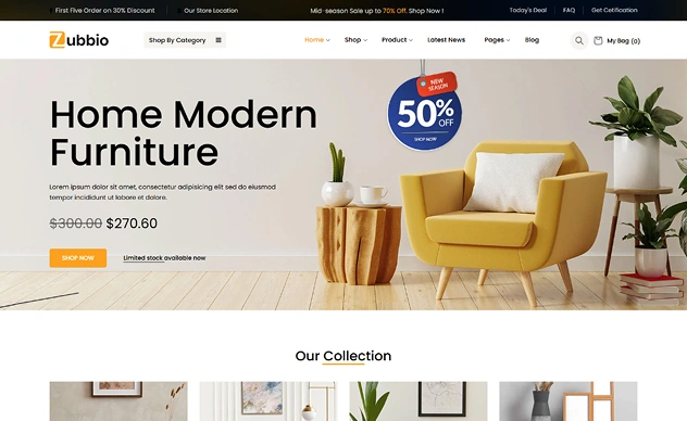 Zubbio - Shopify Furniture Store
