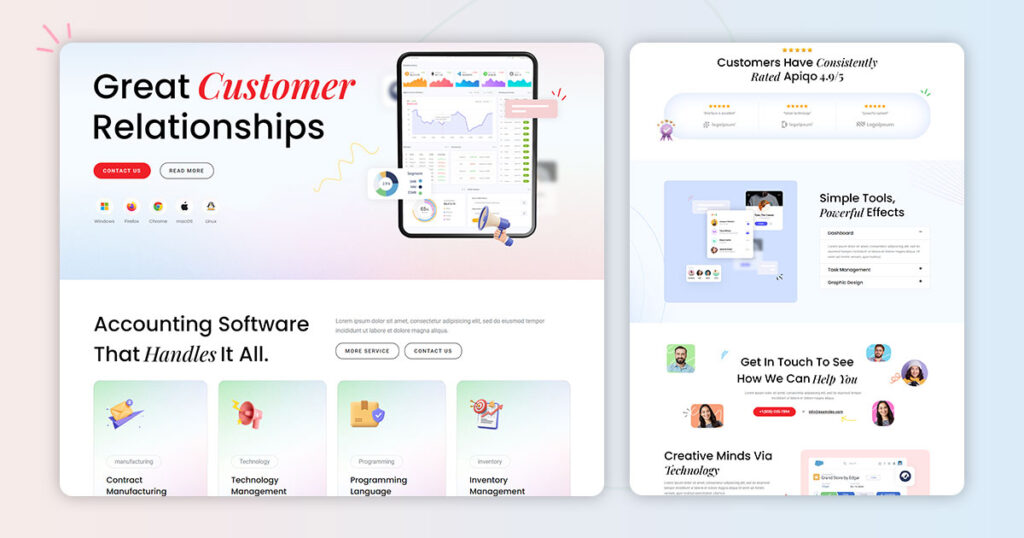 Apiqo - IT Solutions & Services Saas Elementor Template Kit