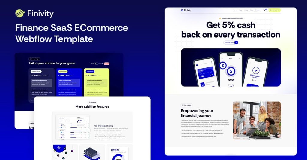 Finivity – Technology Website Webflow Template Technology Website Webflow Template