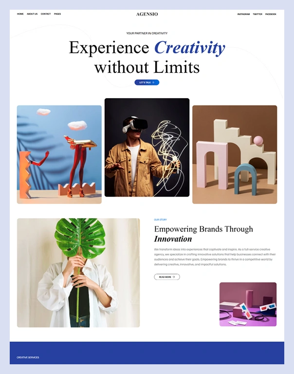 IT Agency Website Wix Template