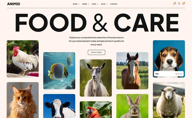Animid- Pet Shop Website WooCommerce Theme