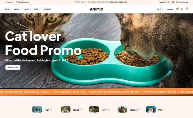 Animid- Pet Shop Website WooCommerce Theme
