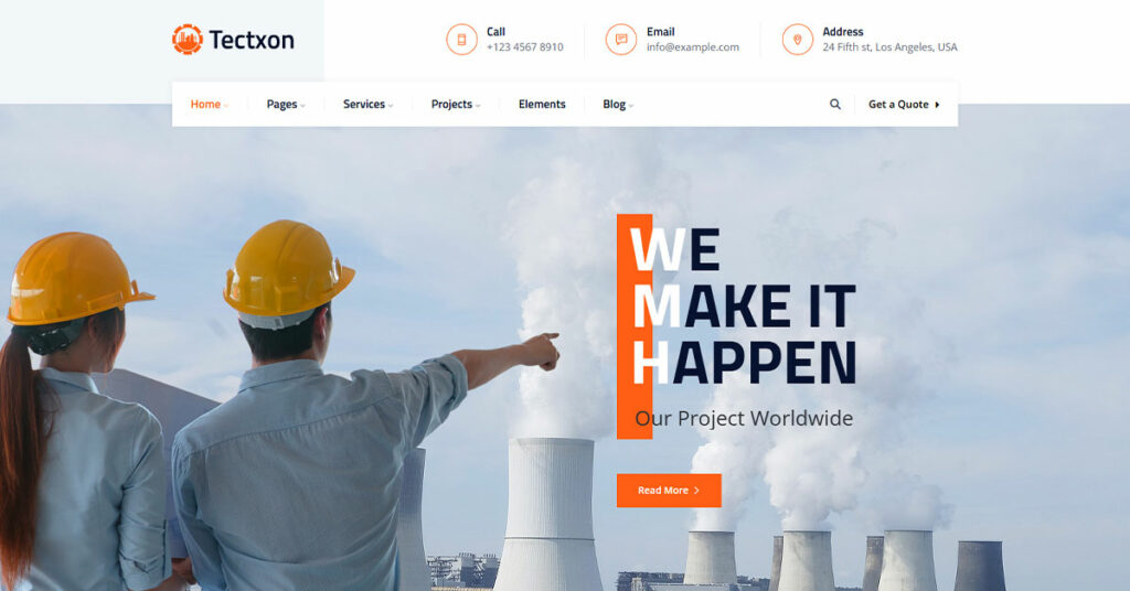 Tectxon - Industry & Factory WordPress Theme