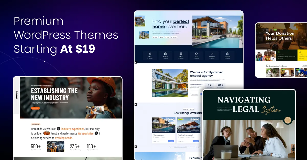 Premium WordPress Themes 2025 – Create Stunning Websites Starting at Just $19