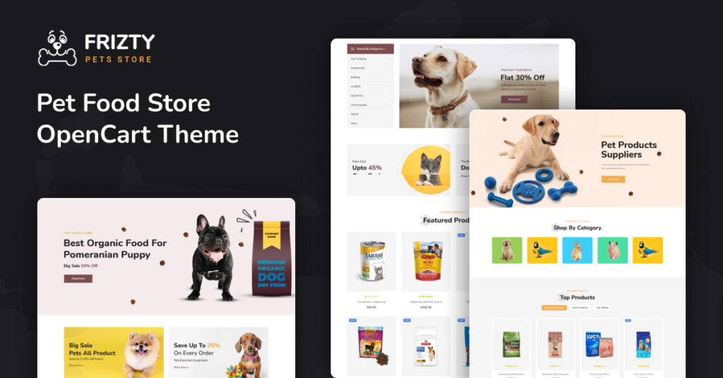 Frizty - Pet Food Store OpenCart Theme