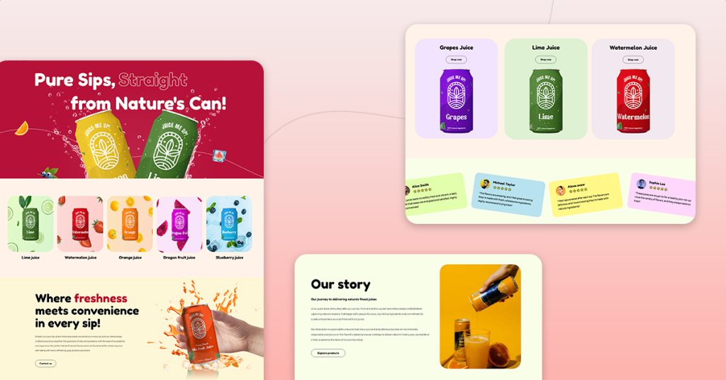 Oranzo- Soft Drink Beverage Store Wix Template
