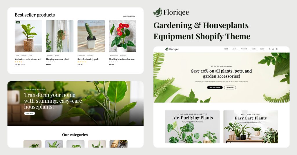 Floriqee- House Plants and Gardening Shopify Theme
