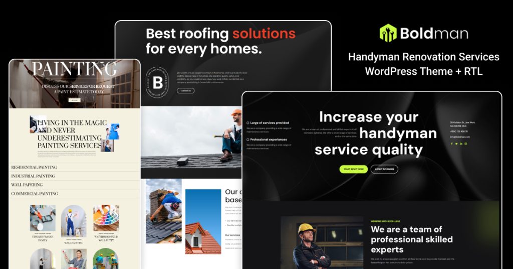 Boldman - Handyman Renovation Services WordPress Theme