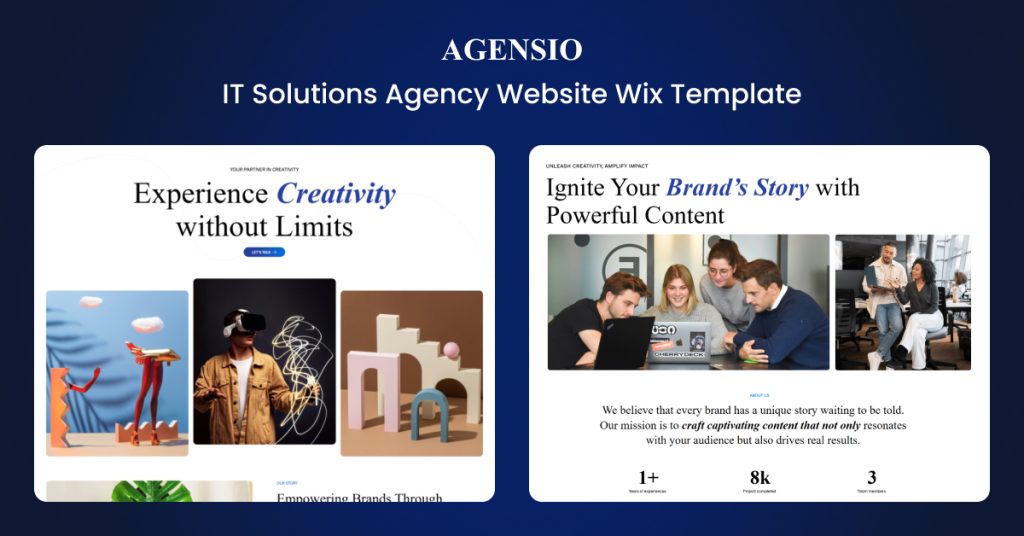 Agensio- IT Agency Website Wix Template