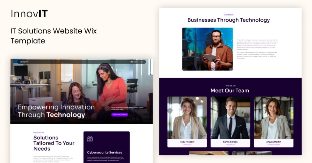  Innovit- IT Solutions Website Wix Template