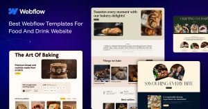 Food and Drink Website Webflow Template
