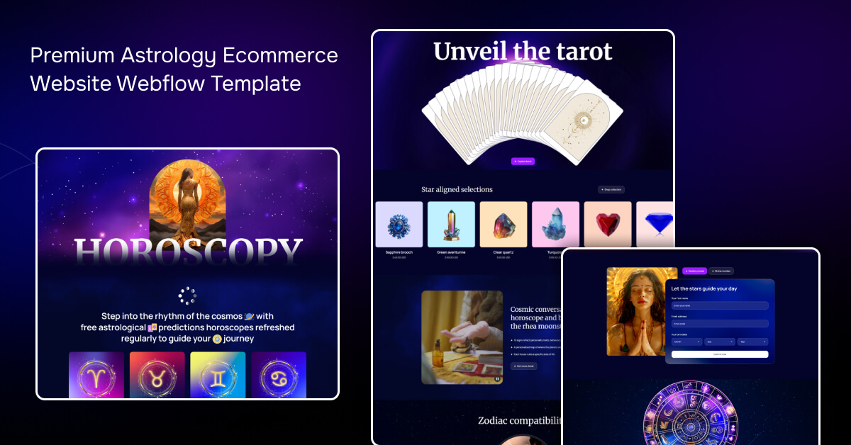 Astrology Websites Webflow Template