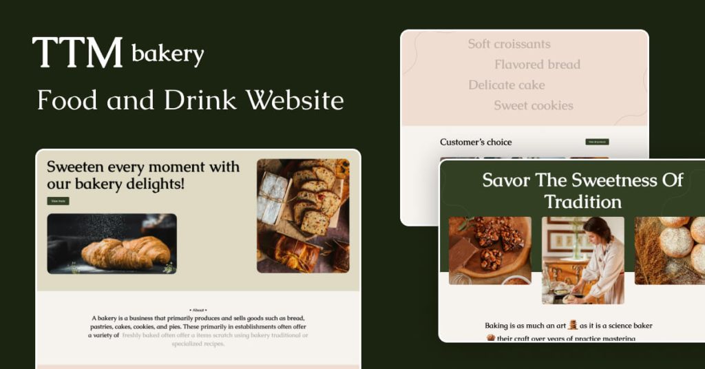 Food and Drink Website Webflow Template