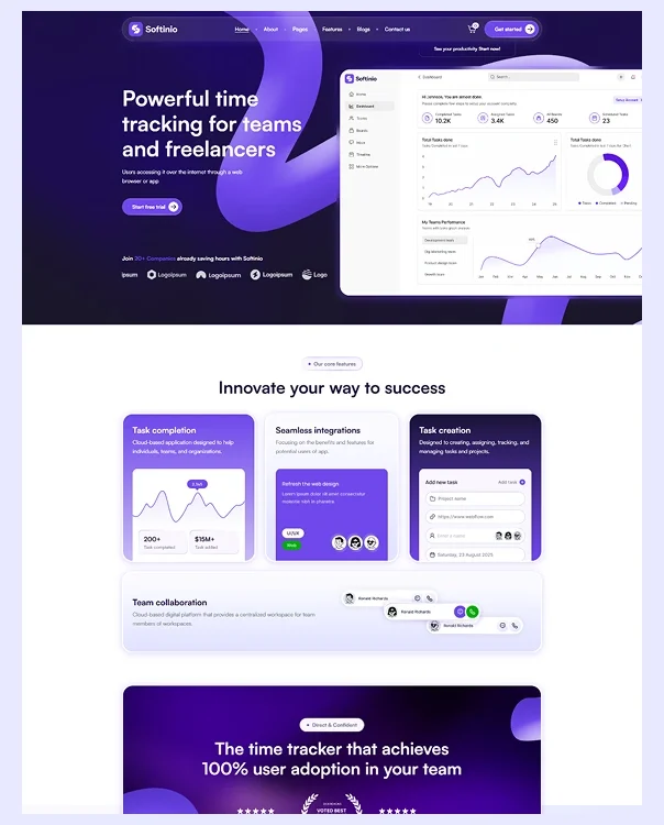 SaaS Ecommerce Website