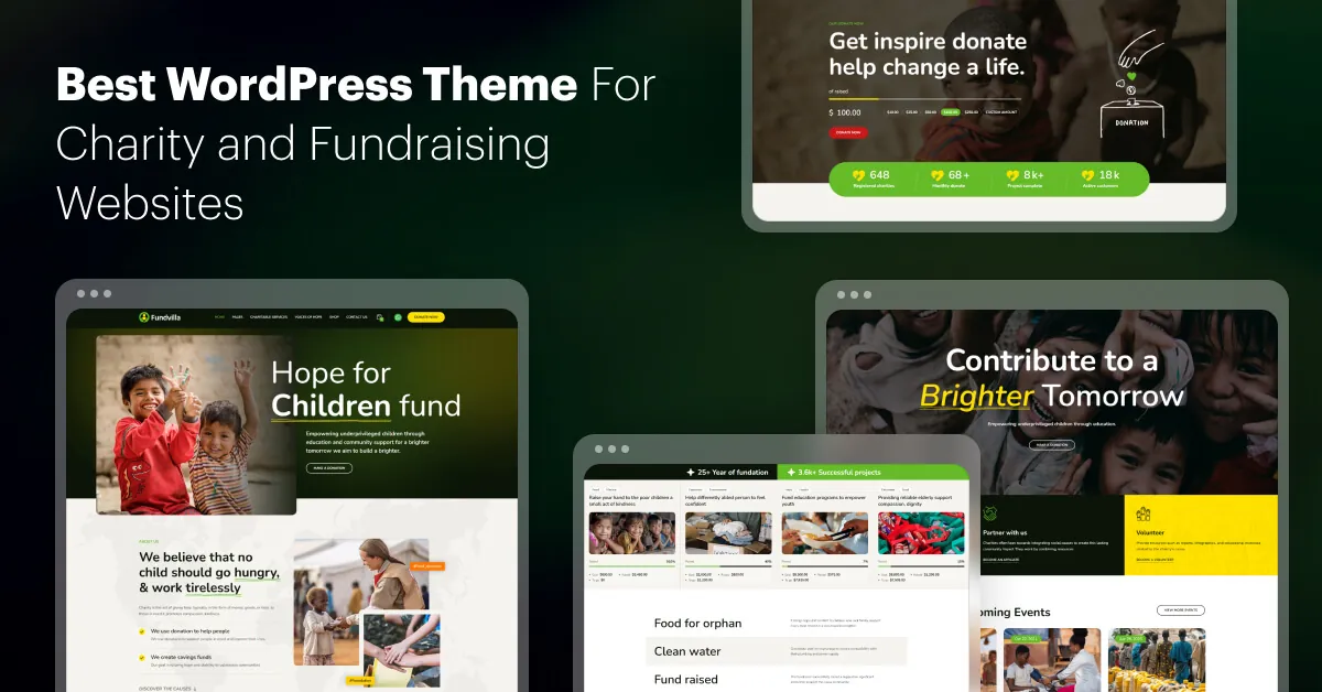 Charity and Fundraising Websites WordPress Themes