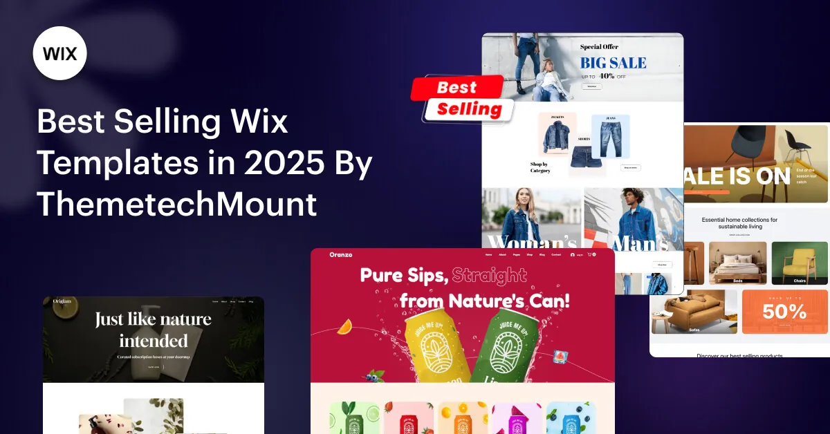 Best Selling Premium Wix Templates of 2025 by ThemetechMount.