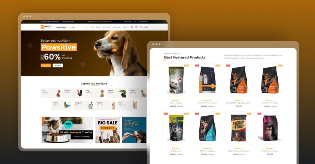Pet Shop WooCommerce Theme + RTL