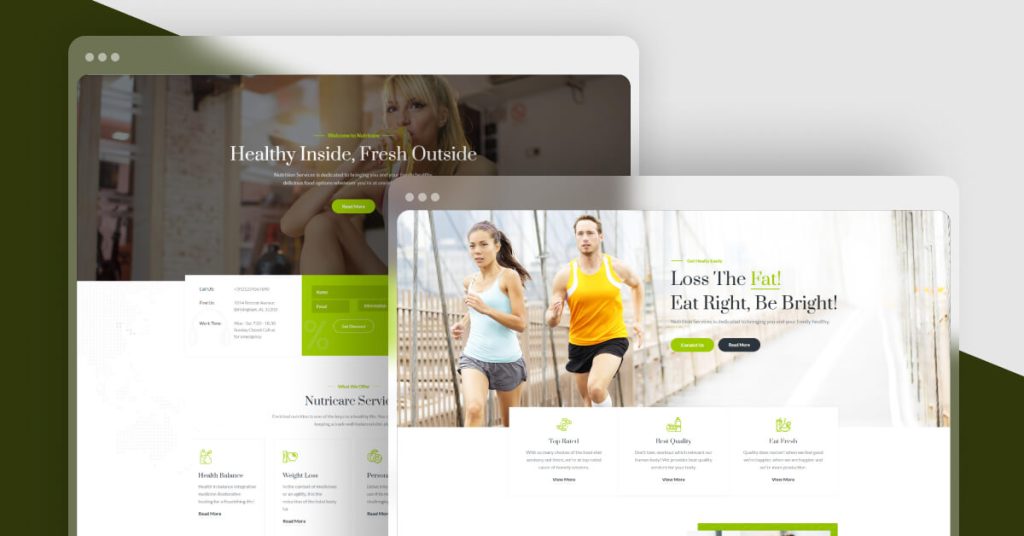 Nutrition Health and Diet Creative HTML5 Template