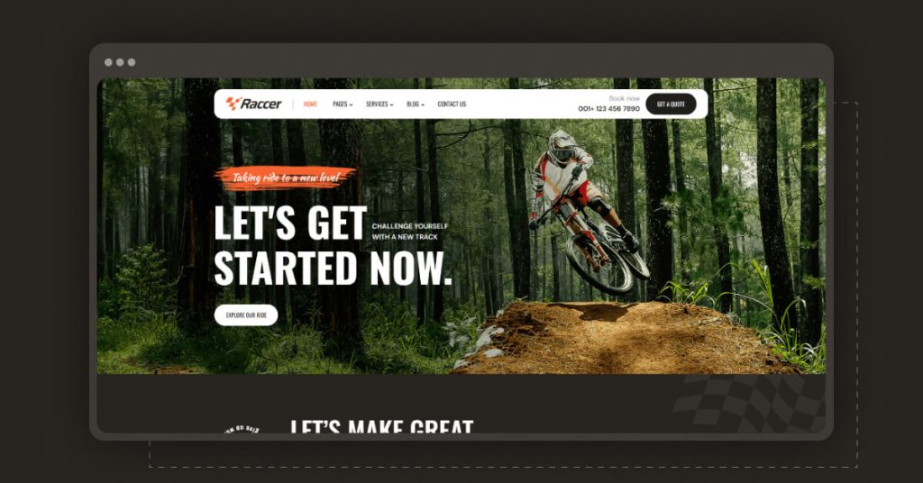 Bike & Motor Race Sports HTML Template