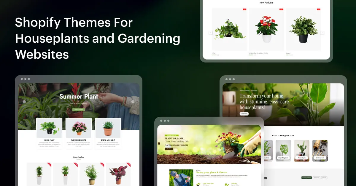 Houseplants and Gardening Business Websites