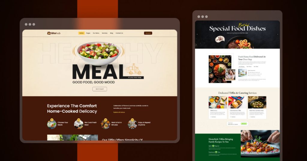 Tiffin & Food Delivery WordPress Theme