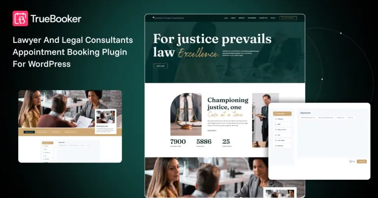 Lawyer and Legal Consultants Appointment Booking Plugin For WordPress