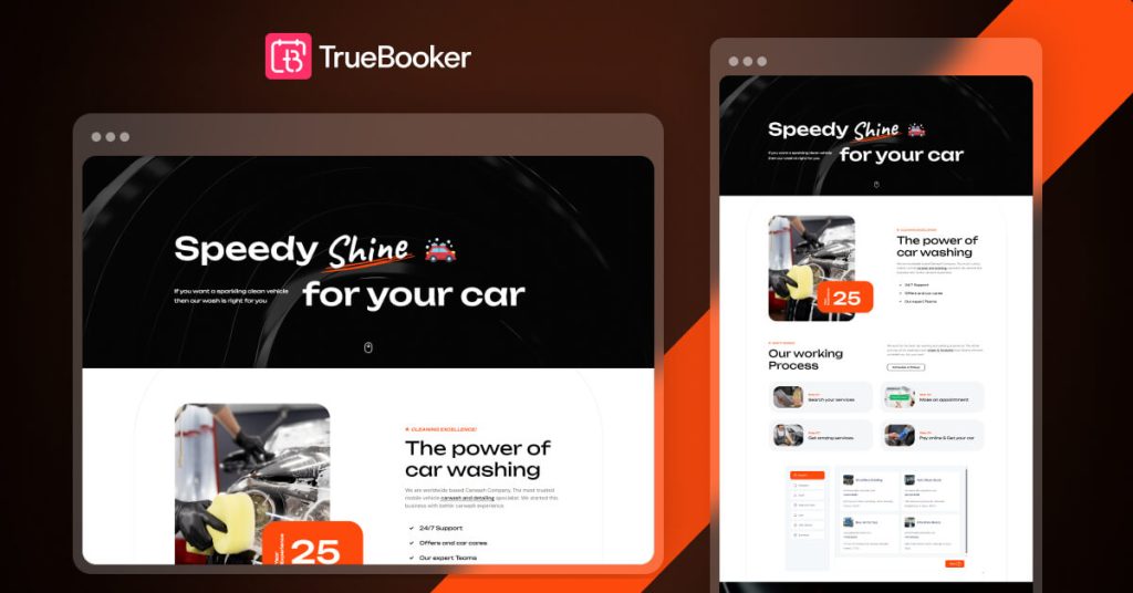 TrueBooker – Best Car Wash and Detailing Services Appointment Booking Plugin