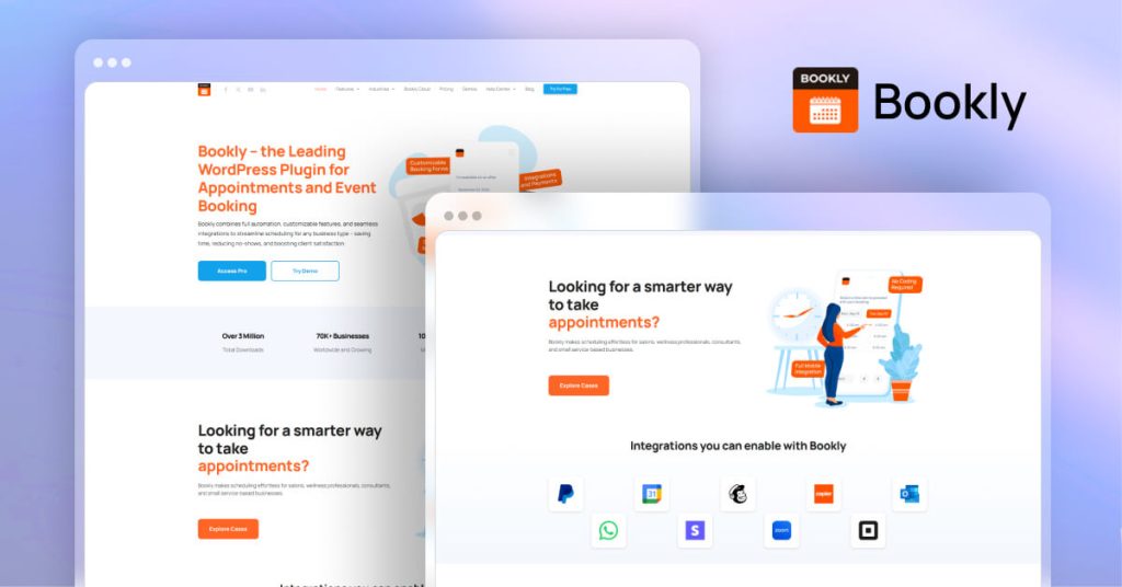 Bookly- Appointment Booking and Scheduling Software System
